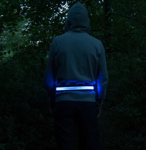 Illumiseen Extension for the LED Reflective Belt – Adds a max. of 19.6” to your LED Belt - color: Blue