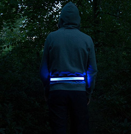 Illumiseen Extension for the LED Reflective Belt – Adds a max. of 19.6” to your LED Belt - color: Blue