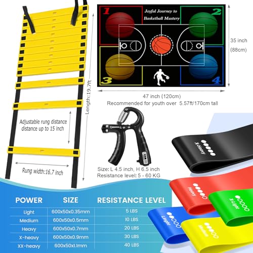 Basketball Training Equipment, Practice Training Mat, Dribble Trainer - color: Black (3D-Muster), size: 47"*35"
