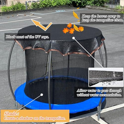 Trampoline Shade Cover 8FT Round High-Density Trampoline Cover - size: 8FT