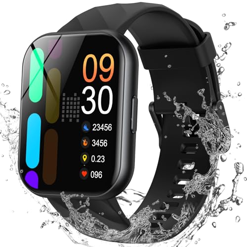 Parsonver Smart Watch, 5ATM Waterproof Watch for Swimming, 110+ Sport Modes - color: Black