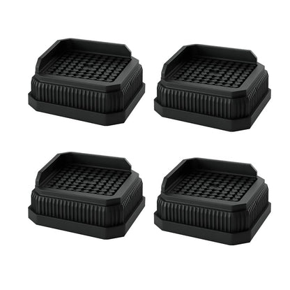 4 Pack Stackable Treadmill Riser Blocks, for Gym and Home Use - color: Black, size: 1 layer(1nches)