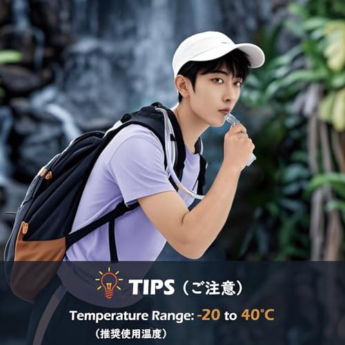 TRIWONDER Hydration Bladder Water Reservoir 1.5 Liter 2L 3L BPA Free Water Bladder for Running Cycling Hiking Camping Backpack - color: D - 2L