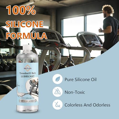 100% Silicone Treadmill Lubricant 16.9oz – High-Temp for Belts