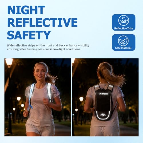 2-Pack Hydration Backpack with 2L Bladder for Hiking Running Cycling