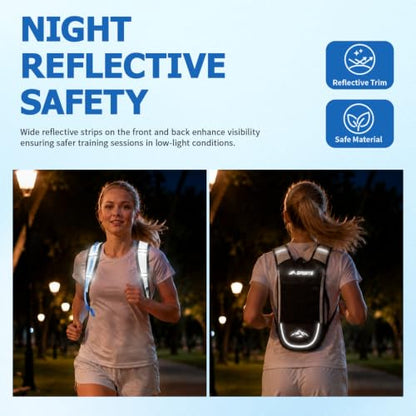 2-Pack Hydration Backpack with 2L Bladder for Hiking Running Cycling