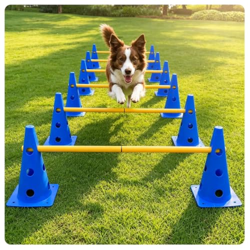 MAICIBI Dog Agility Hurdle Training Set - color: MKB Hurdle Cone-12