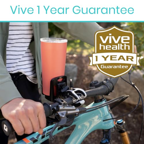 Vive Cup Holder for Walker, Wheelchair, Accessories, Stroller, Adults