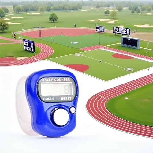 5 Digit LED Digital Row Counter, Display Counter Clicker,Handheld Number Click Counter,Finger Tally Counter,Electronic Finger Counter Hand Tally Counter with Ring for Golf,Track and Field Lap Counters