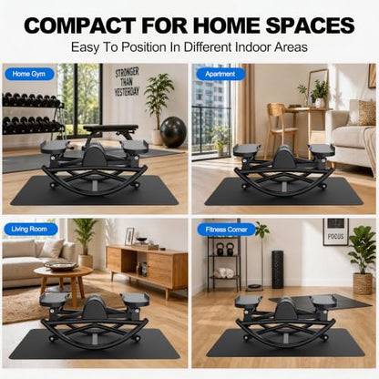 KINMAC Rocking Stepper for Exercise at Home-Rock Stepper Side to Side - color: Black