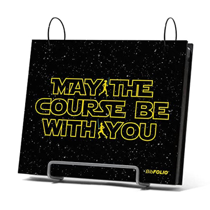 Gone For a Run BibFOLIO Race Bib Album - May The Course Be With You - 9.5x8 - color: May The Course Be With You