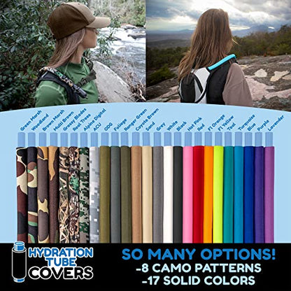 Hydration Pack Insulated Drink Tube Covers - color: Gray