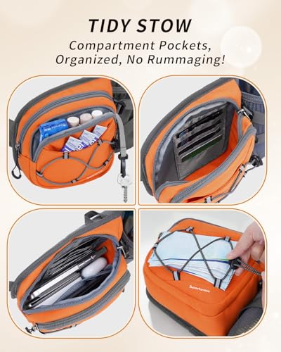 sportsnew Waist Pack with Water Bottle Holder, Fanny Pack for Men Women - color: Orange