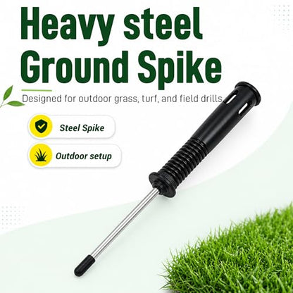 5 FT Adjustable Soccer Agility Poles with Steel Ground Spring Nails