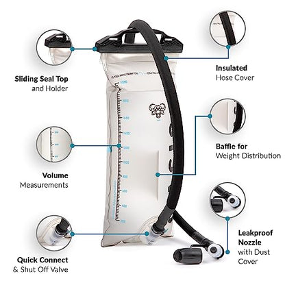 Water Buffalo Oasis 2L and 3L Hydration Bladder - size: 2 Liter without Cleaning Kit