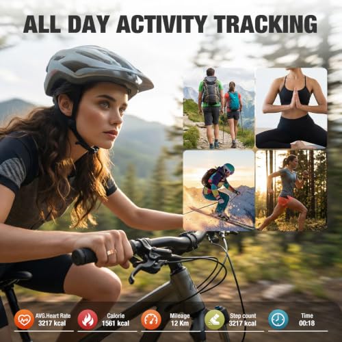 Smart Ring with Heart Rate, Blood Oxygen, Sleep Tracker, Step Tracker - size: 7
