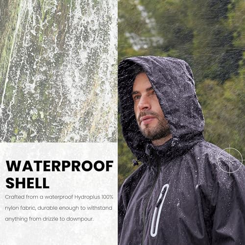 Men Women Rain Suits Waterproof Rain Gear Jacket and Pants for Golf Fishing - color: Grey, size: Small