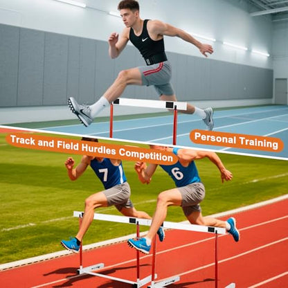 Adjustable Hurdle Training Hurdle Track and Field Equipment Professional Track and Field Hurdles with Counterweight for Personal Training Track and Field Competition