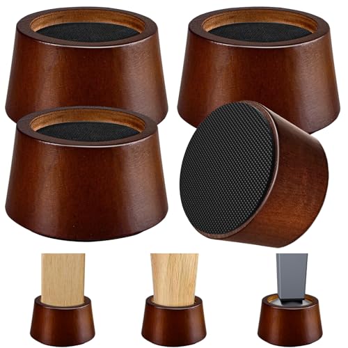 Bed Risers, 2 Inch Wooden Furniture Risers 4 Pack - size: 2 inch