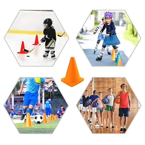 Soccer Cones 7 Inch 25 Pack - color: Orange