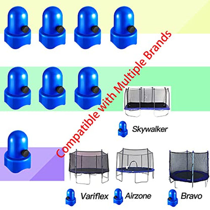 1.5" Diameter Trampoline Enclosure Pole Caps Replacement with Screw Thumb for Trampoline Net Hook,Safety Trampoline Pole Caps