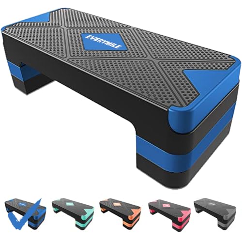 Aerobic Exercise Step, Adjustable Workout Step Platform - color: Blue