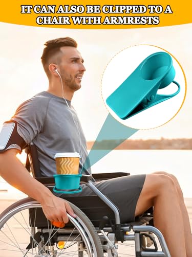 3PCS Clip on Cup Holder for Chair, Kalolary Drink Holder, Yellow Blue Green - color: 3PCS Blue Green Yellow