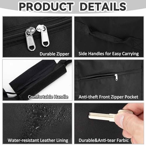 1 Pcs 48 x 15 x 15, 176 L Versatile Large Duffle Bag, Black - color: Black, size: 48 x 15 x 15 Inch, 176 L