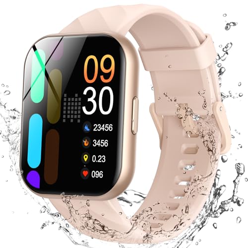 Parsonver Smart Watch, 5ATM Waterproof Watch for Swimming, 110+ Sport Modes - color: Rose Gold