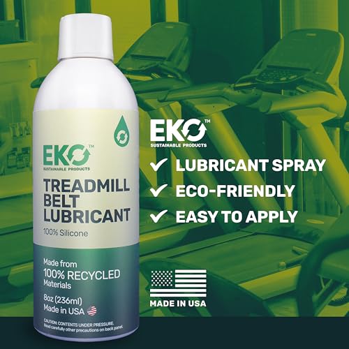 100% Silicone Treadmill Belt Lubricant - Treadmill Oil Spray - All Types of Treadmills - Eco-Friendly Lube - Non-Toxic - Odorless - 8 oz