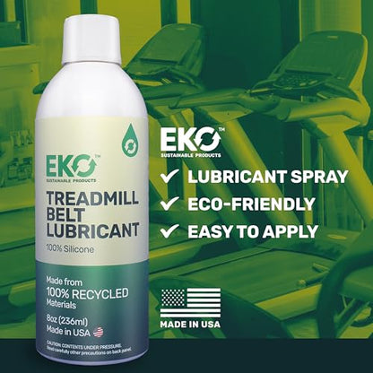 100% Silicone Treadmill Belt Lubricant - Treadmill Oil Spray - All Types of Treadmills - Eco-Friendly Lube - Non-Toxic - Odorless - 8 oz