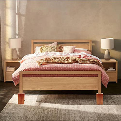 Wood Bed Risers, Furniture Risers-Heights 4.5 Inch Heavy Duty Risers Brown - color: Brown 4.5in