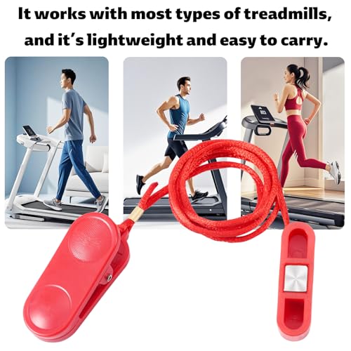 Gosknor 2pcs Treadmill Magnet Safety Key, 1.7x0.5 Inch Universal Magnetic Safety Switch Replacement Treadmill Emergency Stop Magnet for Most Running Machines (Flat Oval)