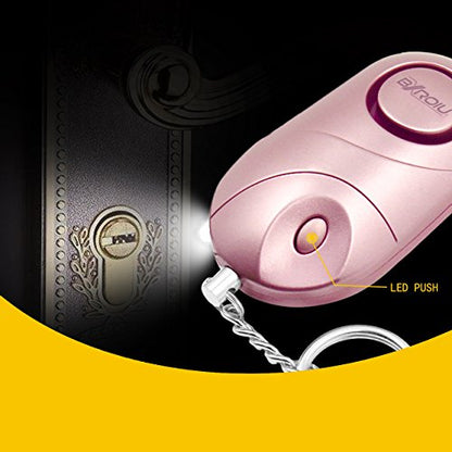 BXROIU 2 Pack Personal Safety Alarm for Women (Rose Gold + Black) - color: Rose gold + Black