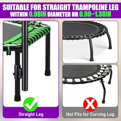 Straight Leg Trampoline Handle Bar, Fits 0.98-1.38in Rebounder Tubes
