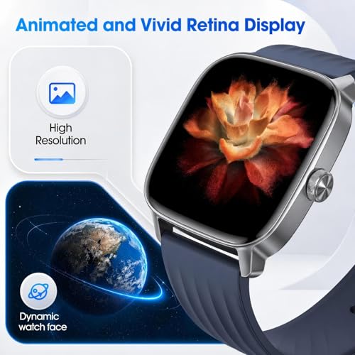 Pedometer Watch Senior Friendly No App No Phone Required, Activity Tracker - color: Blue