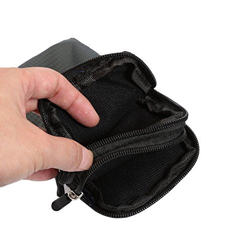 Crossbody Cell Phone Shoulder Bag, Cell Phone Belt Clip Pouch, 6.0" Small Crossbody Women Cell Phone Purse Wallet Bag with Shoulder Strap Zipper Smartphone Waist Holder Men Fanny Pack with Carabiner - color: Dark Gray 6.0 Inch (9*16.5*3.0CM)