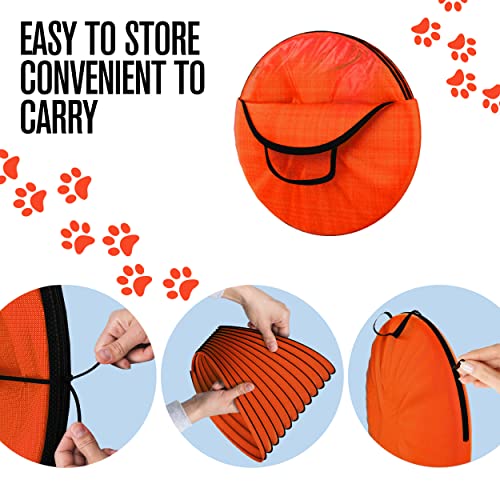 Dog Agility Tunnel, Dog Tunnel, Play, 18 Feet, Small, Medium, Large, Red - color: Red
