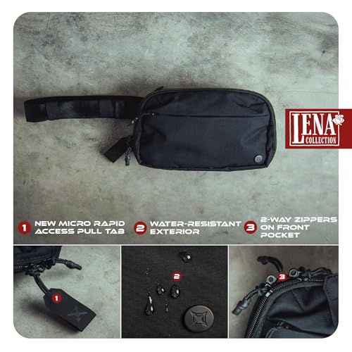 Vertx Everyday Tactical Fanny Pack 2.1-100% Nylon Fanny Pack for Men and Women with CCW-Ready Design and Rapid Access Tab - Ranger Green - 2L - color: Ranger Green, style: Everyday Fanny Pack 2.1