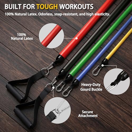 Resistance Bands with Handles, Exercise Bands for Men & Women