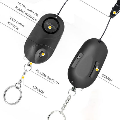 BXROIU 2 Pack Personal Safety Alarm for Women (Rose Gold + Black) - color: Rose gold + Black