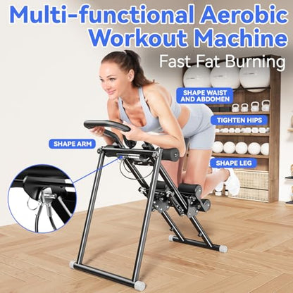 SEWD 2-in-1 Stair Stepper & Ab Machine Cardio Workout Equipment