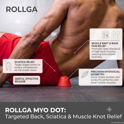 Rollga MYO DOTS - Massage Ball Set for Myofascial Release & Trigger Points