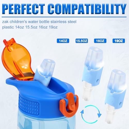 2pcs Bite Valve Replacement for Zak Designs Water Bottle, Water Bottle Mouthpiece BPA Free Silicone Spout Replacement Lid for 15/15.5/16/19/25/27oz