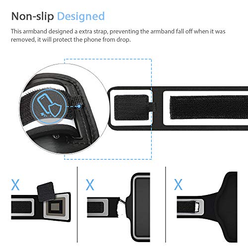 Running Armband for Samsung Galaxy S26/S25/S24/S23 Ultra (Black) - color: Black, size: 6.9" (S Ultra)