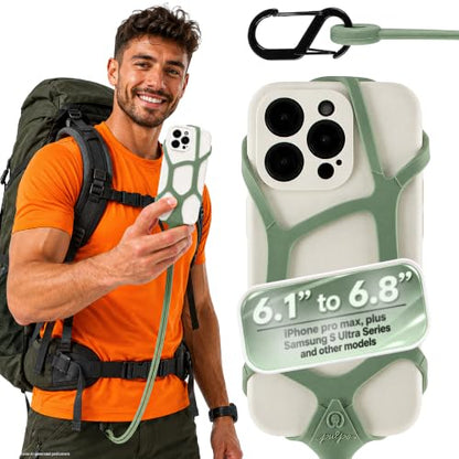 Pulpo Safety Cell Phone Lanyard, Phone Wrist Strap, Green, 6.1" to 6.8" - color: Fern Green, size: Large 6.1-6.8"