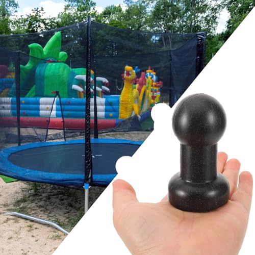8 Pack Trampoline Poles Cap Replacement Trampoline Enclosure Pole Top Cap Protective Cover Ends Toppers for Trampoline Frame Poles 1 Inch Enclosure Straight Tube Trampoline Safety Enclosure Net
