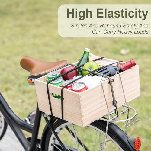 6Pcs 18inch Olive Green Bungee Cords with Hooks, Heavy Duty Elastic Bungee - size: 18inch, style: Olive Green