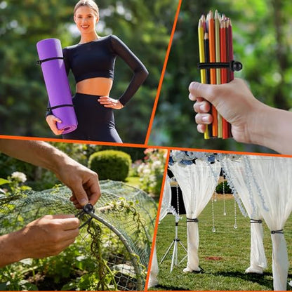 120 Pack Ball Bungee Cords 3 Sizes, 4 "6" 9" Tarp Bungee Cords with Balls Heavy Duty Tie Down Bungee Cord for Cargo Tents Camping Tent Poles, UV Resistant