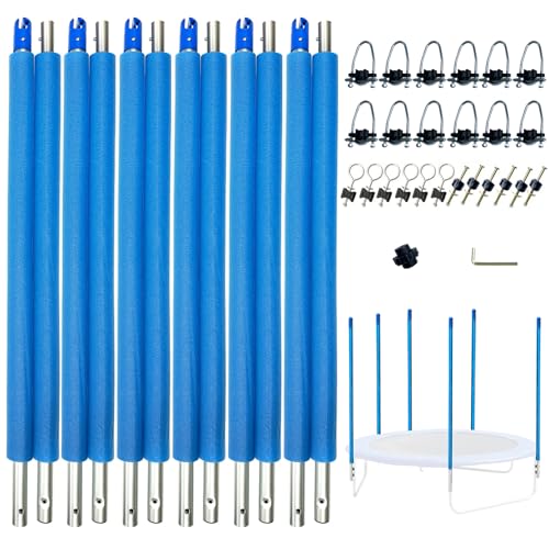 Universal Trampoline Poles Replacement, for 6 Straight Pole Frame